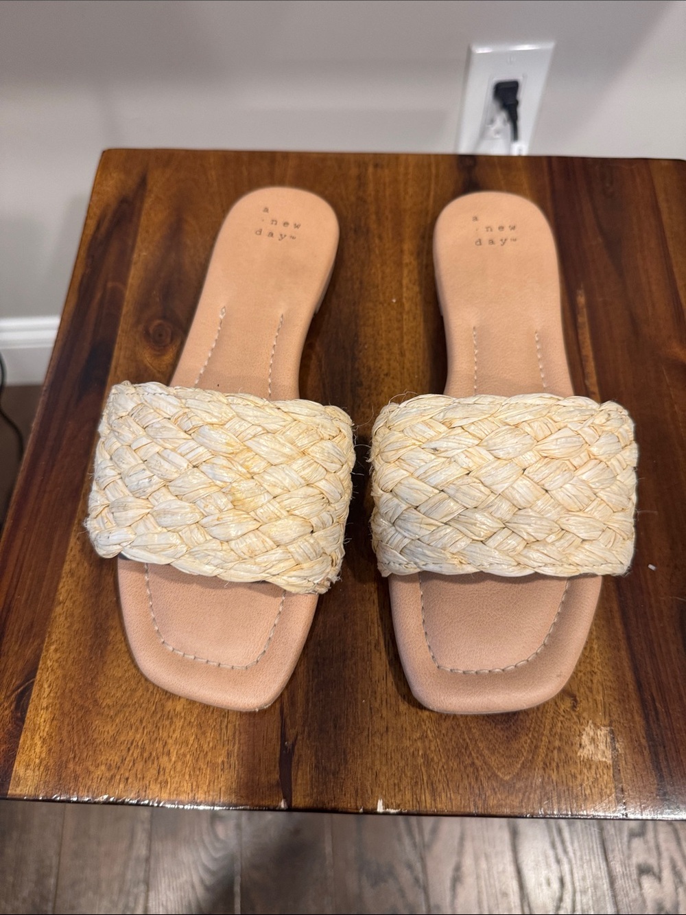 Target Braided Slide Sandals - Natural Beige